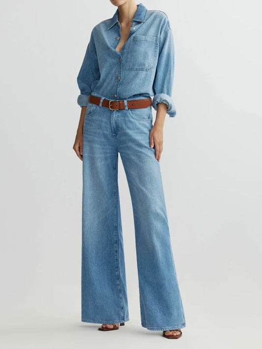 Alex Baggy Wide Leg Vintage - Riverbank Aura
