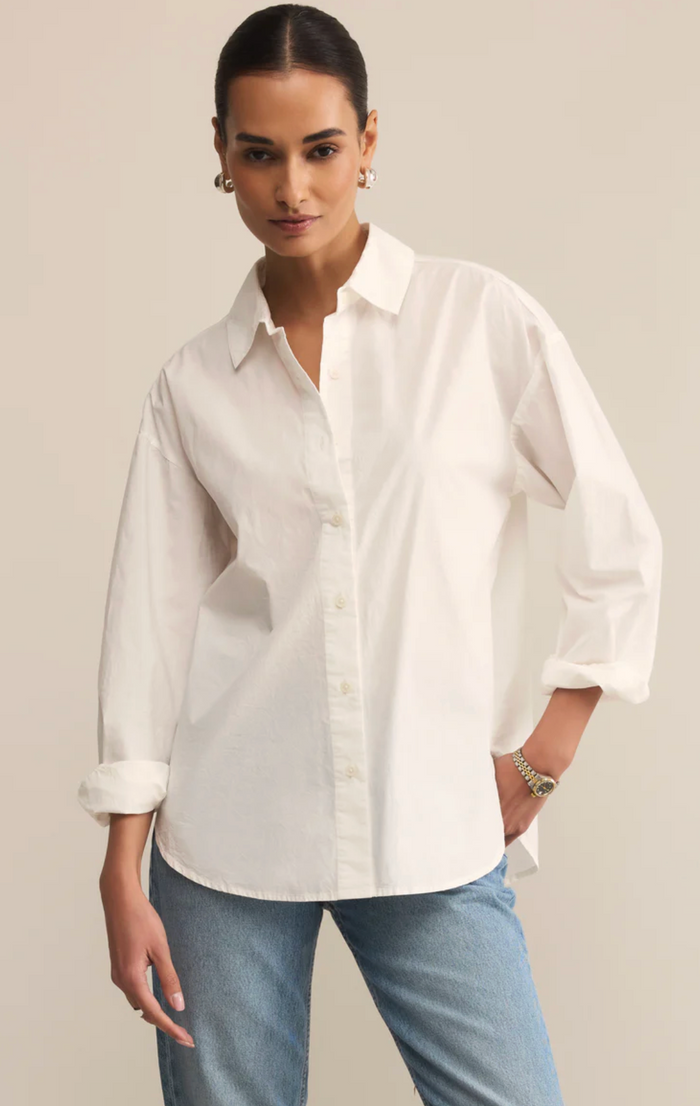 Alfie Button Up Shirt - White