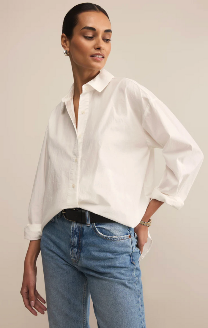 Alfie Button Up Shirt - White