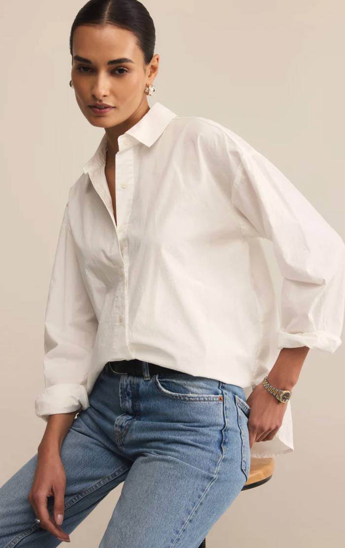 Alfie Button Up Shirt - White