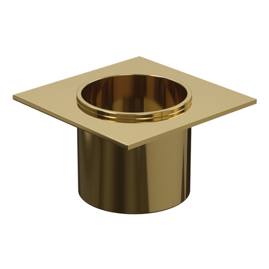 Aluminium - Drain Outlet - 40mm Diameter - Brushed Gold / Brass - Image 1