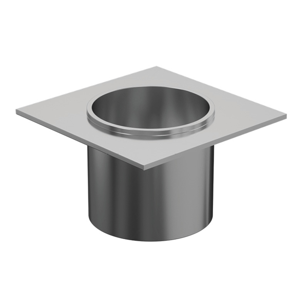 Aluminium - Drain Outlet - 40mm Diameter - Brushed Satin Silver - Image 1