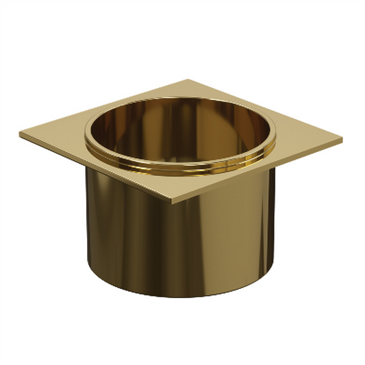 Aluminium - Drain Outlet - 50mm Diameter - Brushed Gold / Brass - Image 1