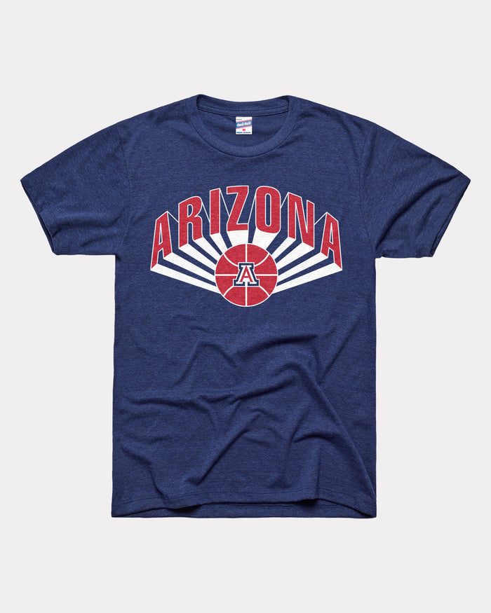 Arizona Wildcats Basketball Lines Navy T-Shirt