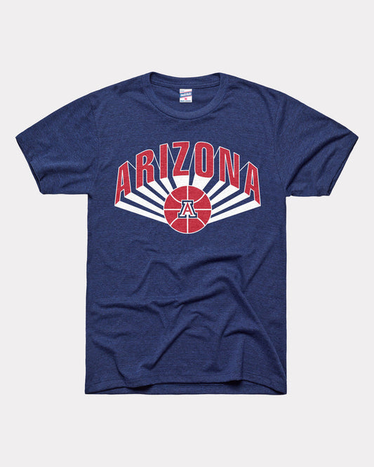Arizona Wildcats Basketball Lines Navy T-Shirt