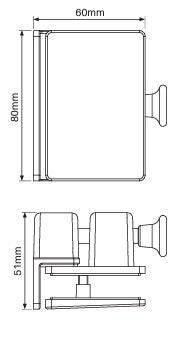 Atlantic - Glass to Wall / Post Pool Fence Latch - Matt Black powder coated - Image 2