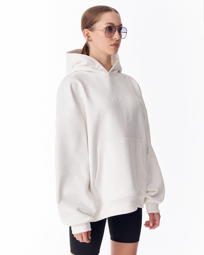 Back Embroidery Oversized White Hoodie For Women (3)