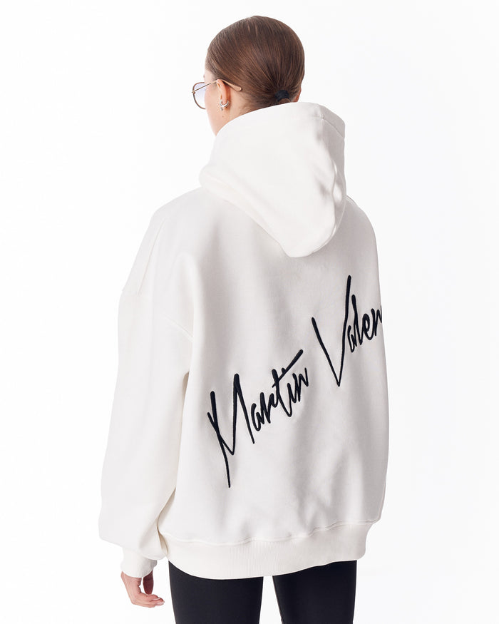 Back Embroidery Oversized White Hoodie For Women (8)