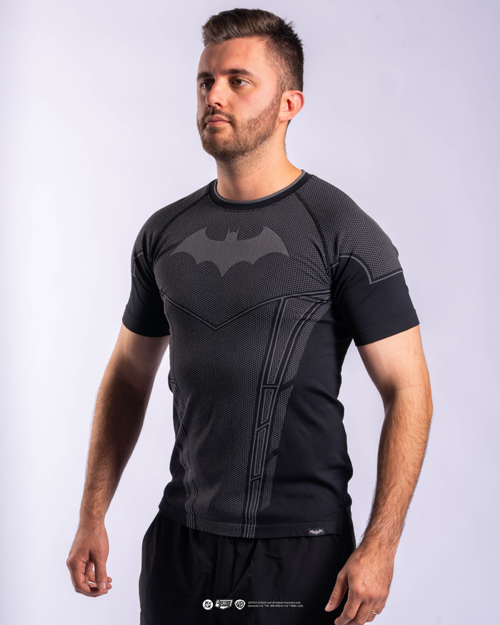 BATMAN™ Super Suit™ Compression Short Sleeve Arkham Black