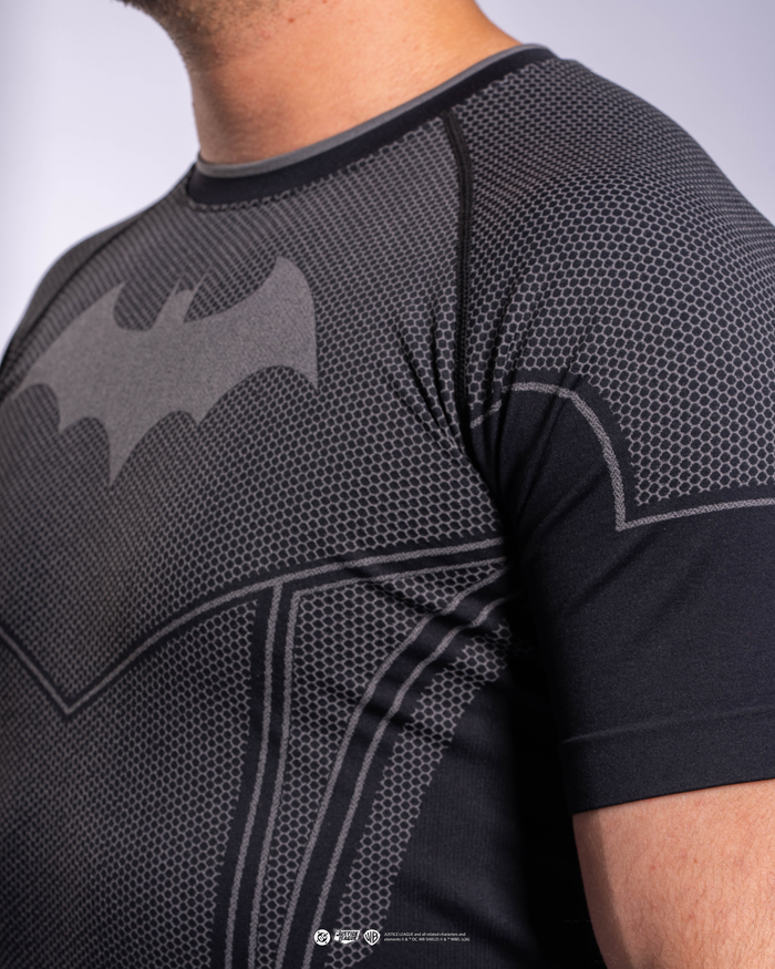 BATMAN™ Super Suit™ Compression Short Sleeve Arkham Black