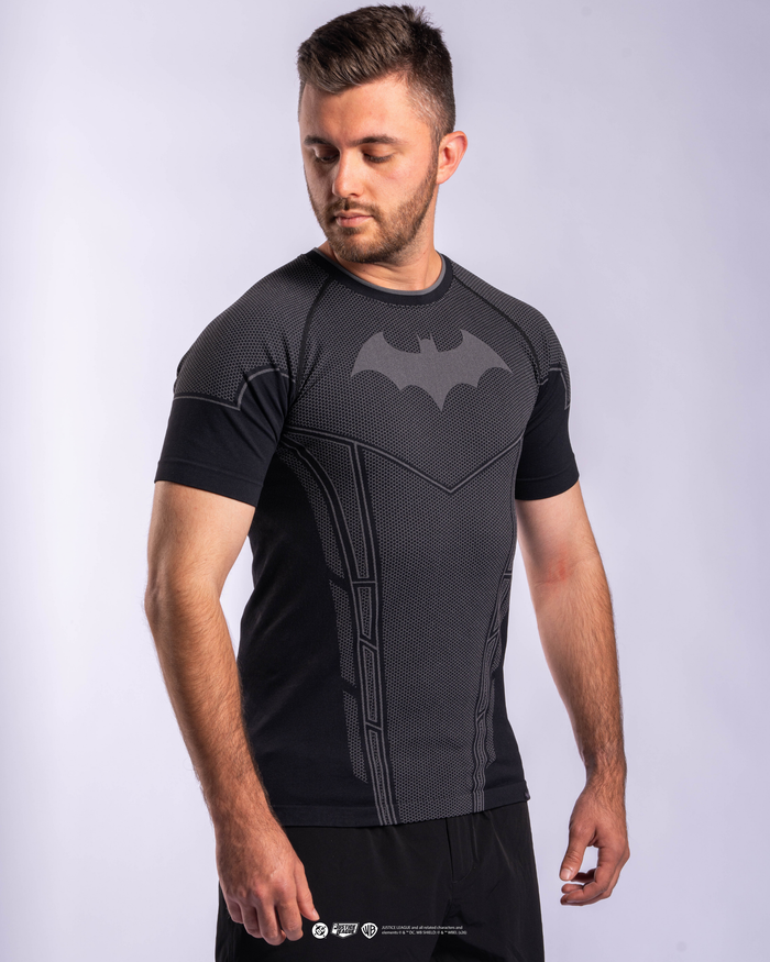 BATMAN™ Super Suit™ Compression Short Sleeve Arkham Black
