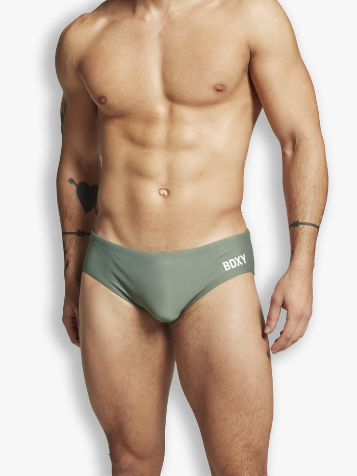 The Atmos Swimbrief | Army Green - Bascora