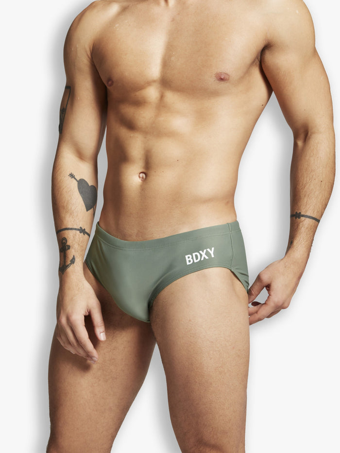 The Atmos Swimbrief | Army Green - Bascora
