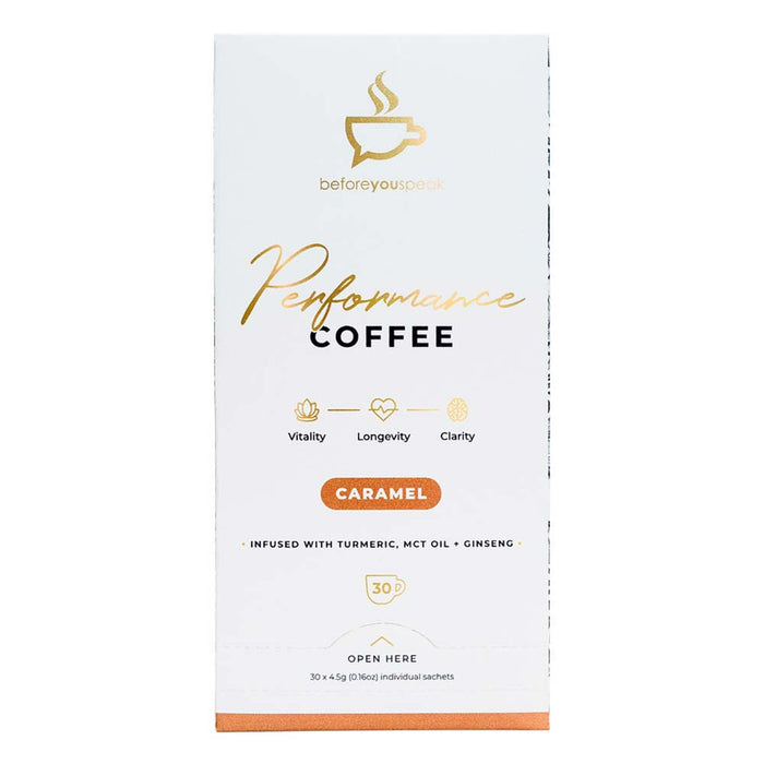 Before You Speak Performance Coffee Caramel - 4.5g x 30 Pack - L'Organic