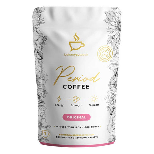Before You Speak Period Coffee Original - 6g x 7 Pack - L'Organic
