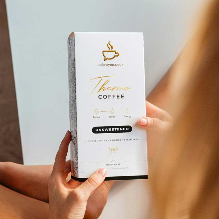 Before You Speak Thermo Coffee Unsweetened - 6.5g x 30 Pack - L'Organic