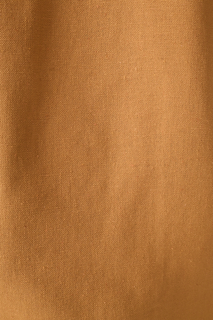 Beige Halter Neck Linen Blouse_7