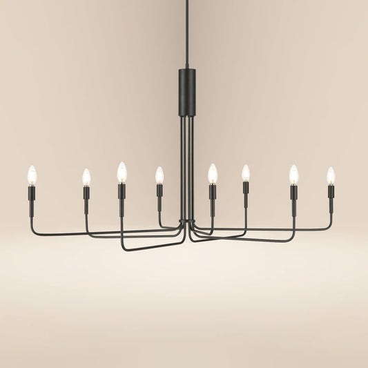 Bella 8-Light Chandelier | Black