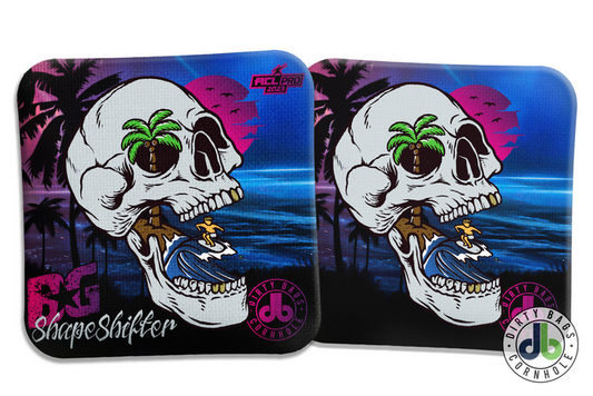 BG Cornhole Shape Shifter - Skull Beach Midnight Edition