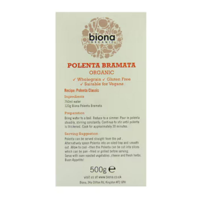 Biona Organic Polenta Bramata 500g