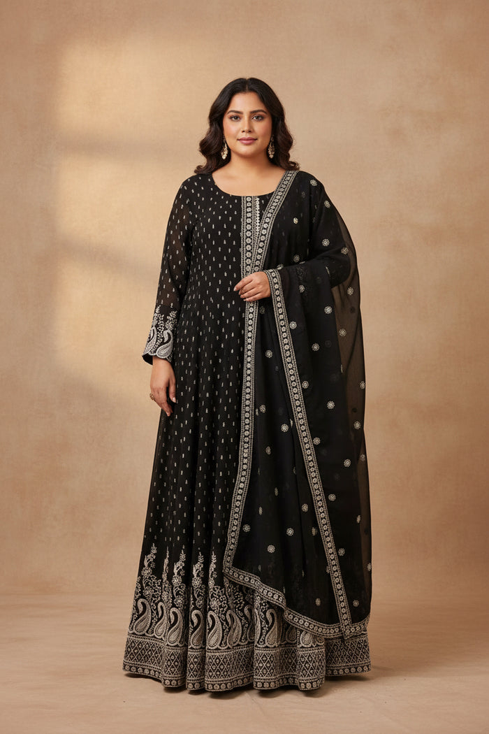 Black Anarkali dress