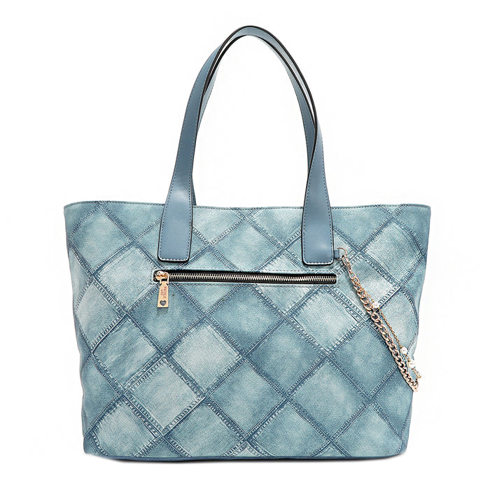 BLUE FLOWER SATCHEL