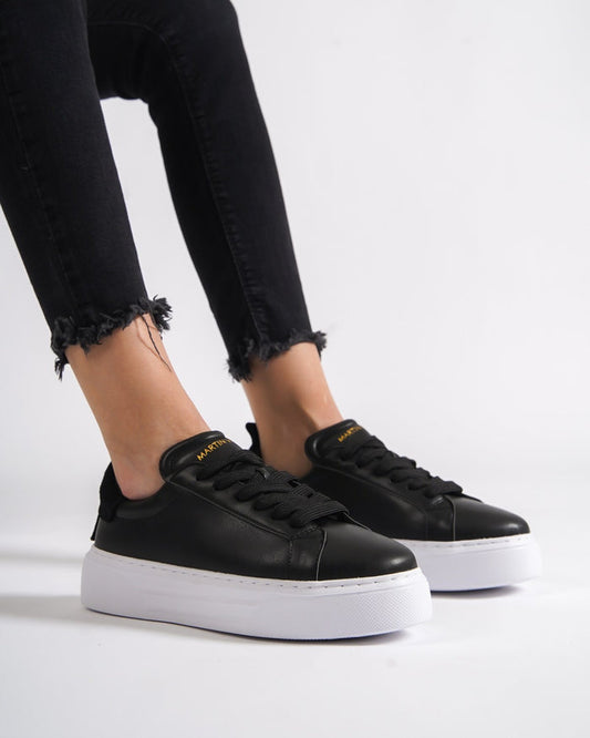 Bobe Women's Designer Black Shoes with Suede Belt