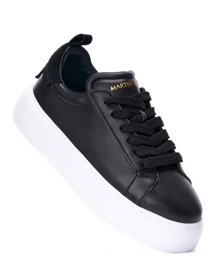 Bobe Women's Designer Black Shoes with Suede Belt (6)
