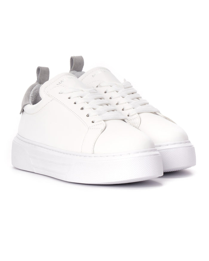 Bobe Women's Designer White Shoes with Gray Suede Belt (4)