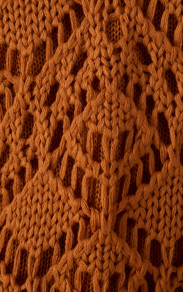 Brown Thin Straps Sleeveless Tricot Blouse_6