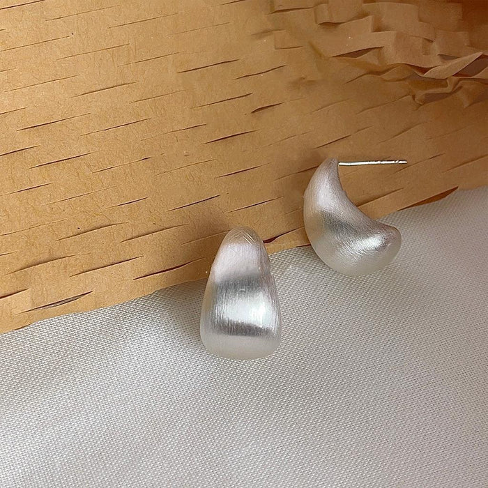 Cara Curve Earrings Silver