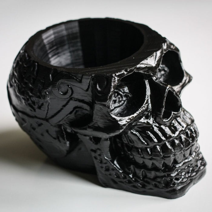 Celtic Skull Flowerpot - Unique Handmade Skull Succulent Planter