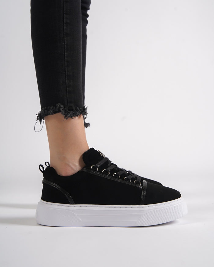 Cercocita Women's Casual Shoes with Crown in Black (6)