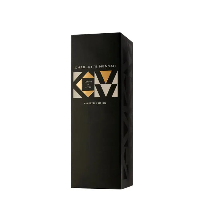 Charlotte Mensah Manketti Hair Oil packaging box