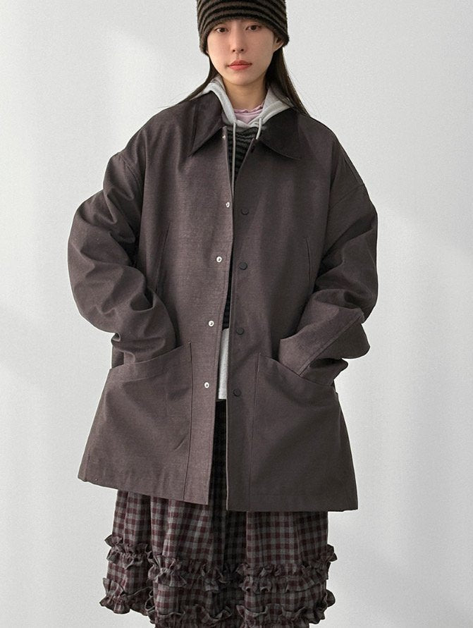 Check Lining Cotton Coach Jacket