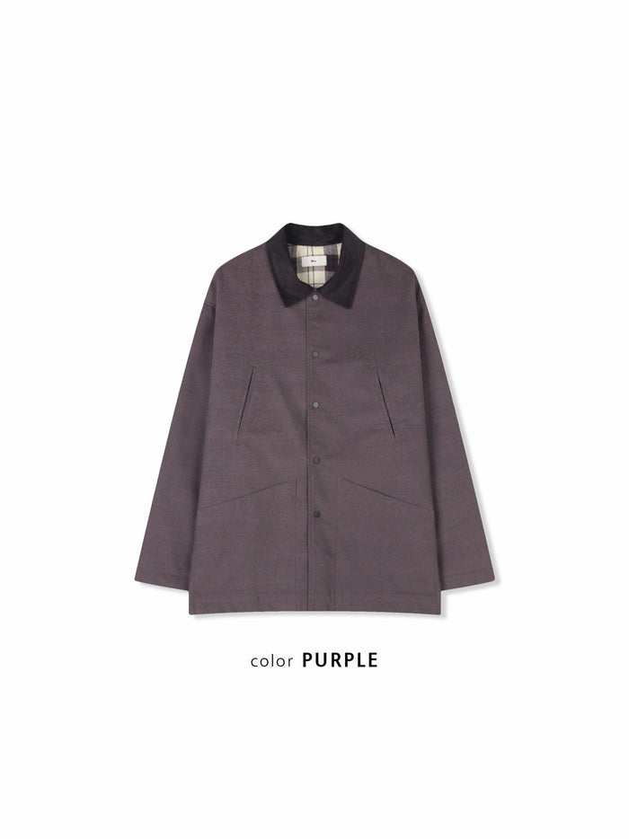 Check Lining Cotton Coach Jacket