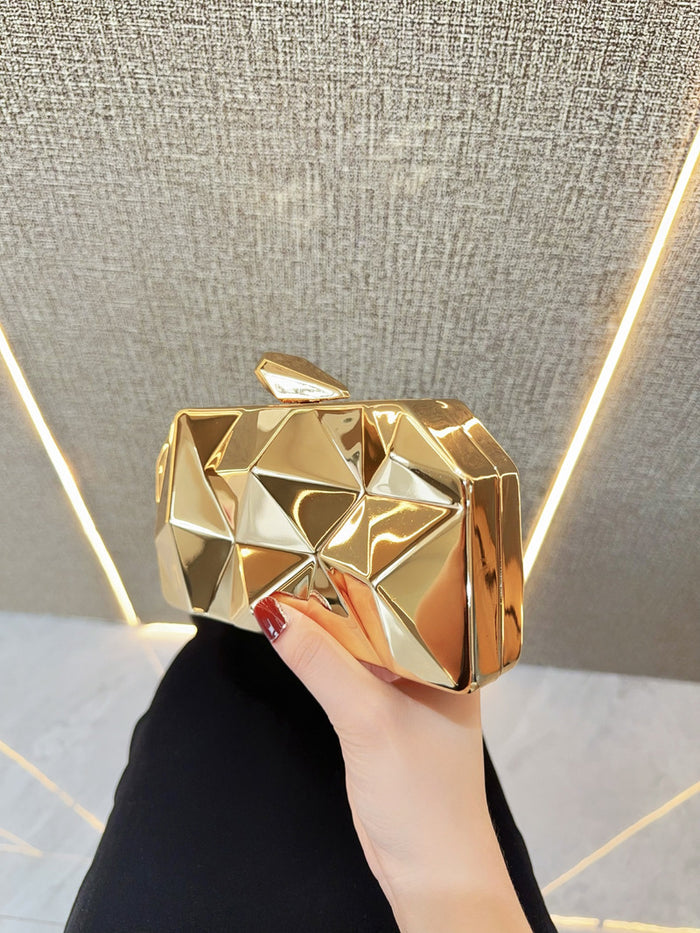 CL1245 - Luxury Golden Evening Dress Clutch