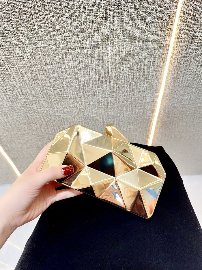 CL1245 - Luxury Golden Evening Dress Clutch