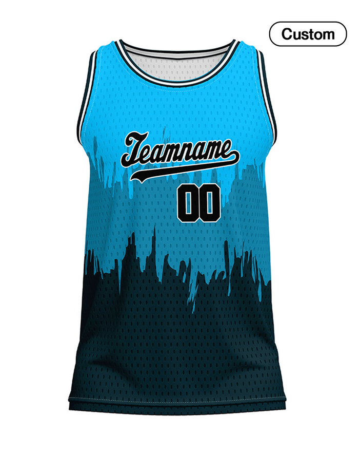 Custom Basketball Tank Top - Abstract Grunge - Personalized Top