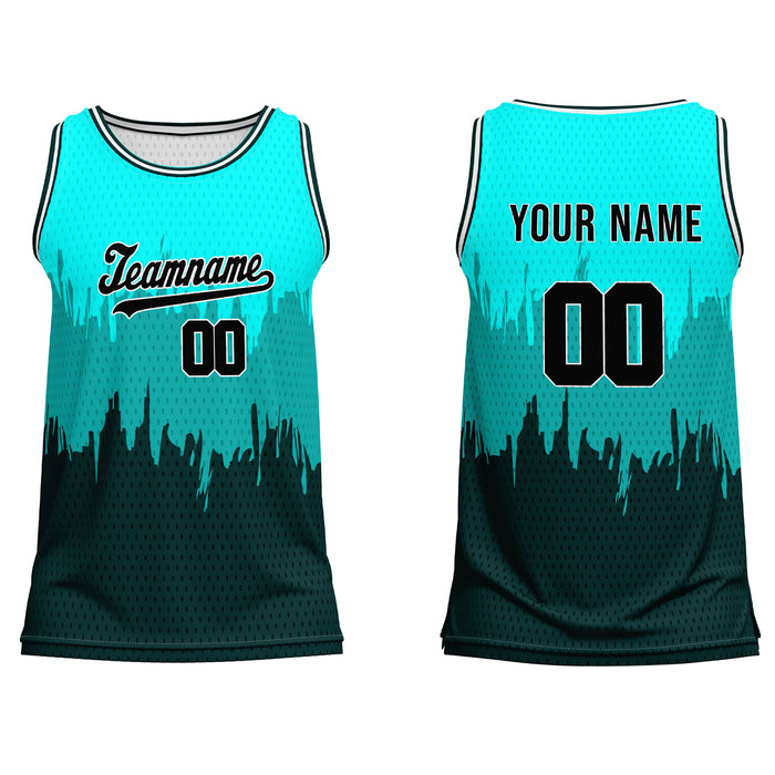 Custom Basketball Tank Top - Abstract Grunge - Personalized Top