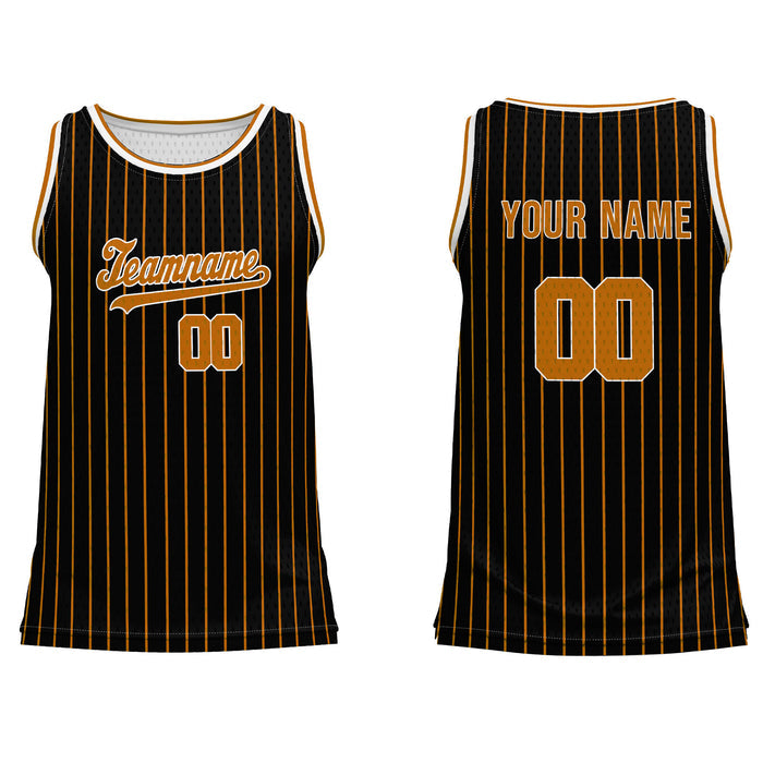 Custom Basketball Tank Top - Dark Pinstripe - Personalized Top