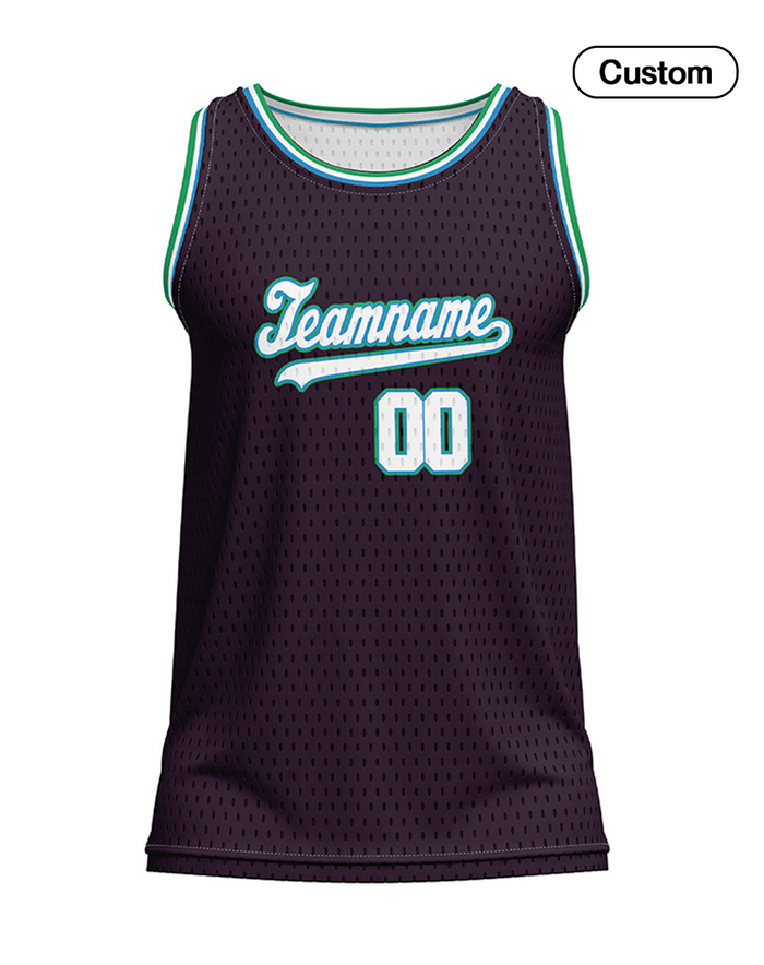Custom Basketball Tank Top - Dark Tone - Personalized Jersey