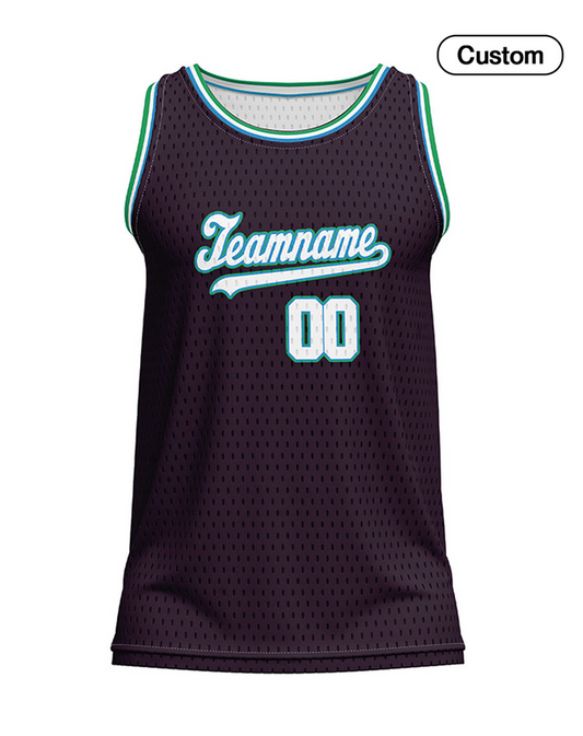 Custom Basketball Tank Top - Dark Tone - Personalized Jersey