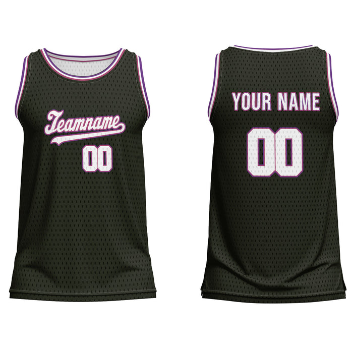 Custom Basketball Tank Top - Dark Tone - Personalized Jersey