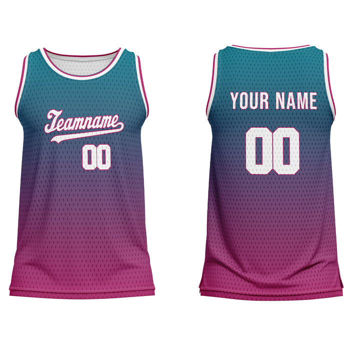 Custom Basketball Tank Top - Two-Tone Fade - Personalized Tee