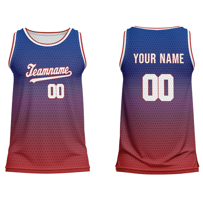 Custom Basketball Tank Top - Two-Tone Fade - Personalized Tee