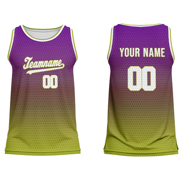 Custom Basketball Tank Top - Two-Tone Fade - Personalized Tee