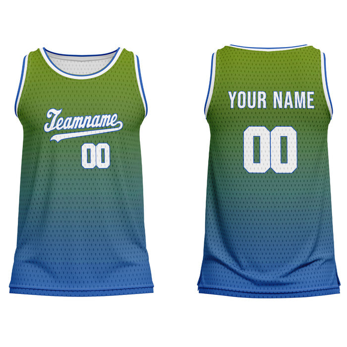 Custom Basketball Tank Top - Two-Tone Fade - Personalized Tee