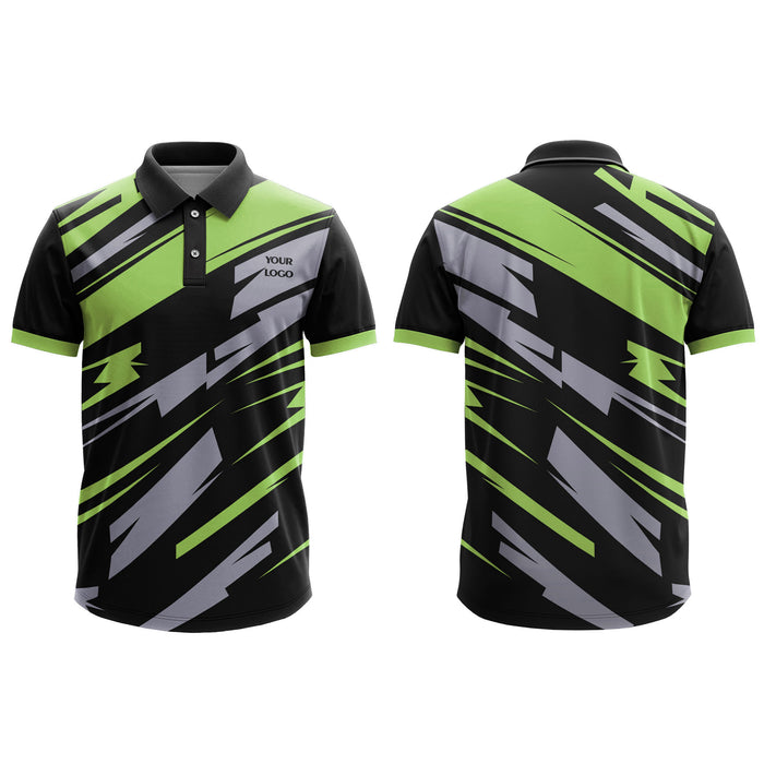 Custom Polo T-Shirt - Abstract Stripe - Personalized Polo Tee