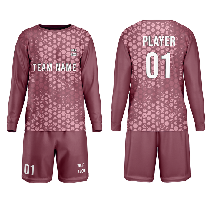 Custom Soccer Goalkeeper Uniform - Honeycomb - Personalized Kit